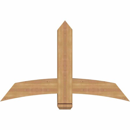 Ekena Millwork Bellingham Timber Gable Bracket, Western Red Cedar, 48"W x 30"H x 5 1/2"D x 5 1/2"F, 15/12 Pitch GBW048X30X0606BEL00SWR